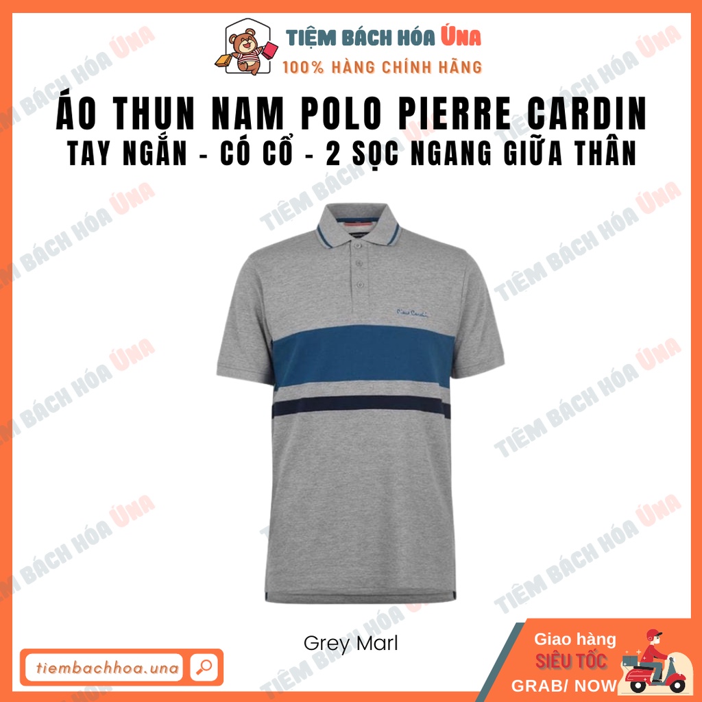 Áo thun nam polo Pierre Cardin 3 sọc cao cấp