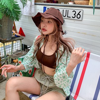 Bikini 2 mảnh kèm nón dễ thương (3 màu)
