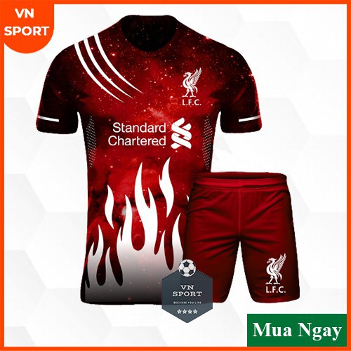 Đồ Đá Banh Thun Lạnh Thiết Kế Cực Đẹp - Liverpool T07