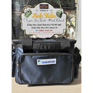 [RẺ NHẤT SHOPEE] Túi đựng đồ nghề - Nắp vuông có ngăn vắt đồ nghề 20 in (Hàng may 2 đường chỉ, củ khóa dày chắc chắn)