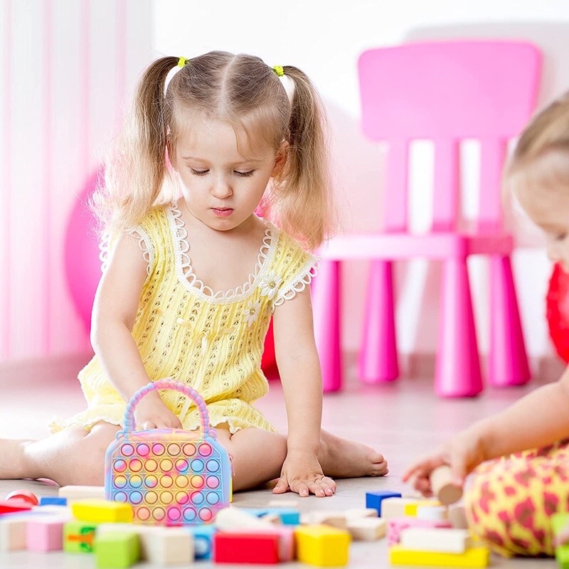 Túi pop it bong bóng vuông