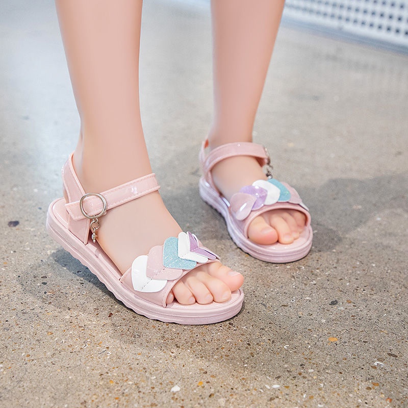 Giày Sandal Đế Mềm Chống Trượt Thoải Mái Thời Trang Đi Biển Mùa Hè 2022 Cho Bé Gái