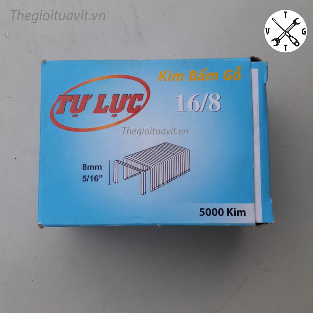 Hộp 5000 cái kim bấm gỗ Tự Lực, đạn ghim cho kìm bắn gỗ cầm tay 16/6 16/8