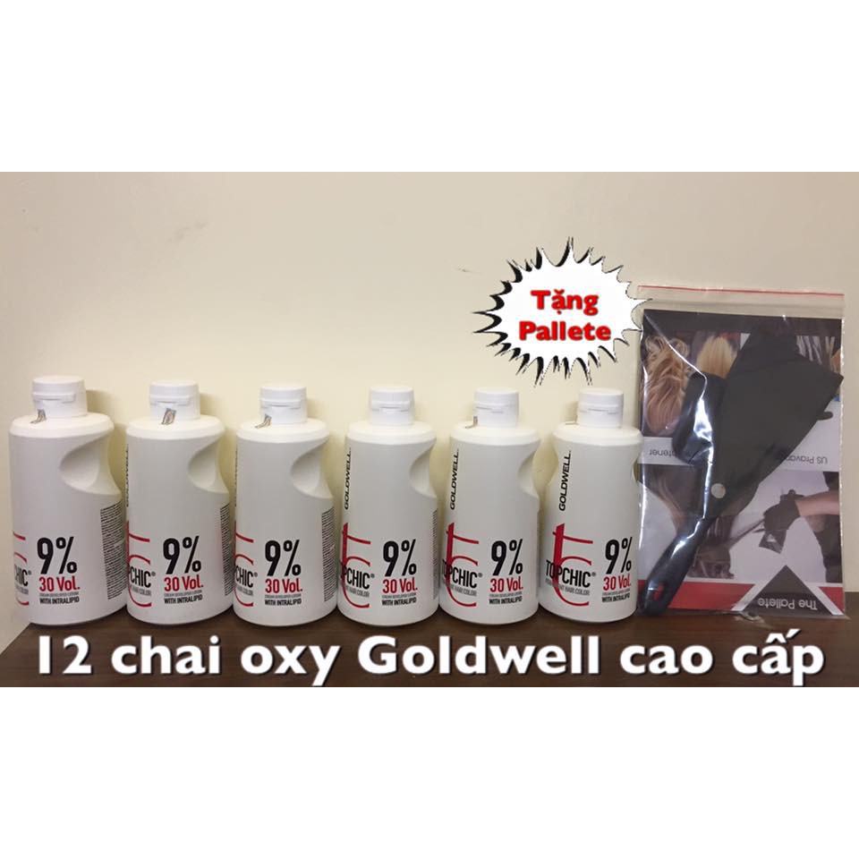 Dung môi trợ nhuộm Oxy Goldwell Topchic 1000ml (3%, 6%, 9%, 12% )