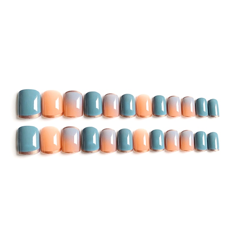 [Hàng mới về] Móng giả dài nhiều màu thời trang có thể đeo tiện dụng cho nữ kèm phụ kiện