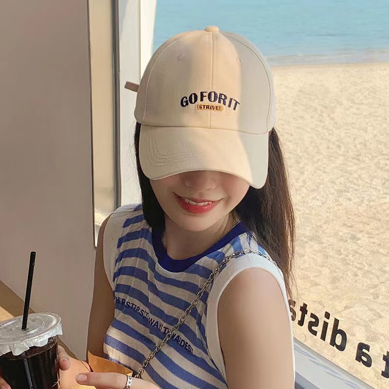 Nón Lưỡi Trai Màu Be Phong Cách Hàn Quốc