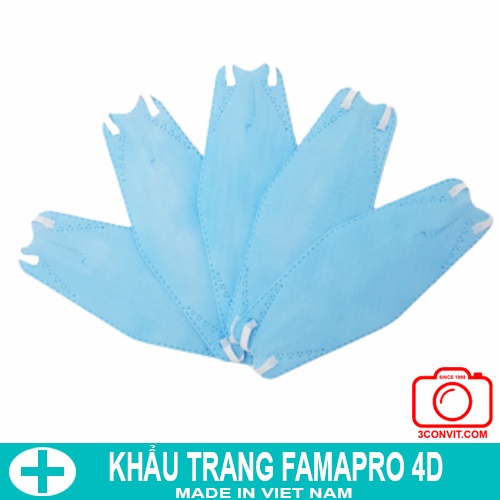 Túi 5 chiếc Khẩu trang Famapro 4D tiêu chuẩn KF94
