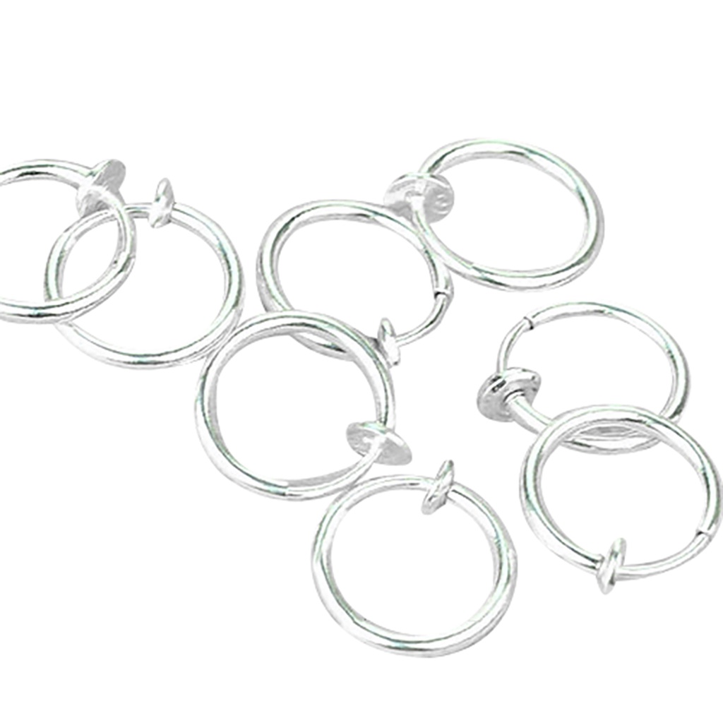Set 8 khuyên kẹp cơ thể không xỏ lỗ đơn giản thời trang