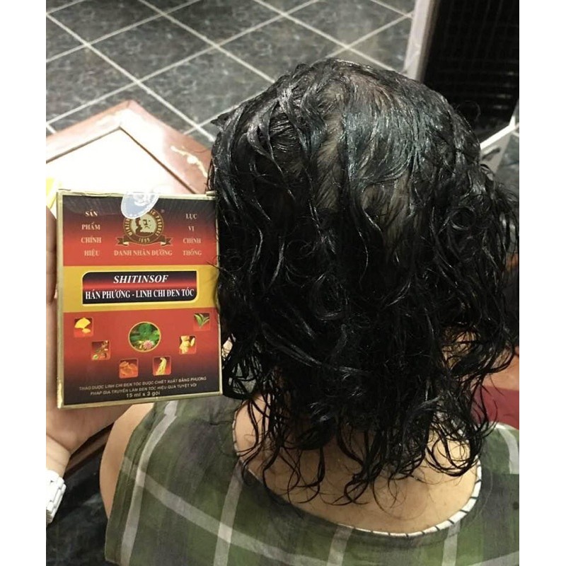 [CHÍNH HÃNG] DẦU GỘI đen tóc Shitinsof Hán Phương Linh Chi. Dầu gội dược liệu (Hộp 3 gói) | BigBuy360 - bigbuy360.vn