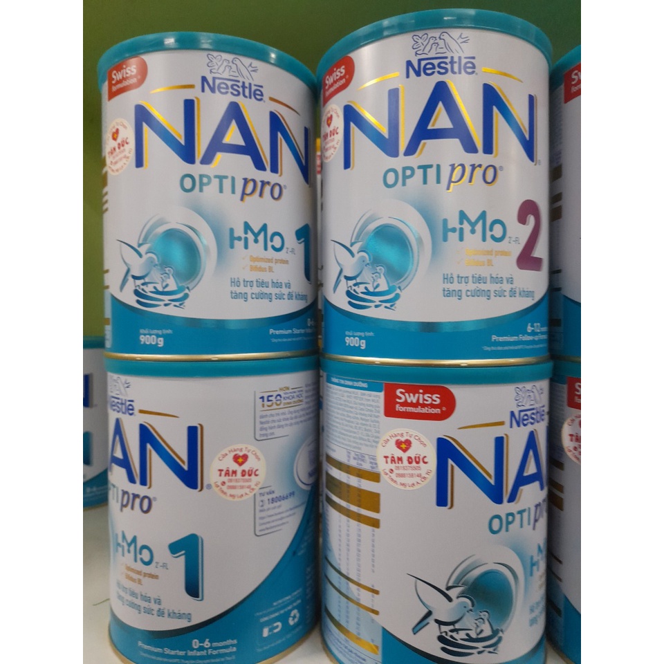 Lon Sữa 900g NAN Optipro Nestle  0-2 Tuổi Hỗ Trợ Tiêu Hóa , Tăng Sức Đề Kháng Cho Bé