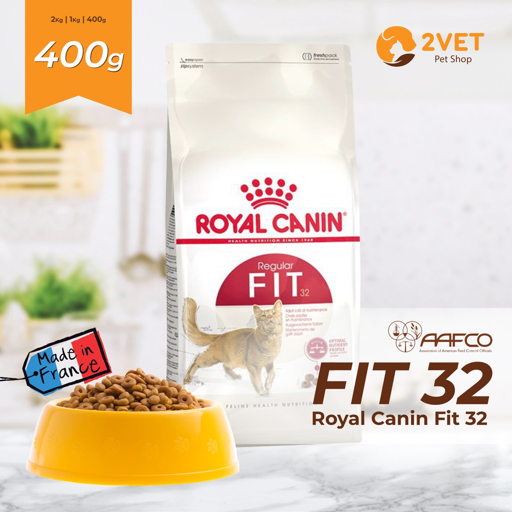 Hạt Khô Dinh Dưỡng Cao Cấp Royal Canin Fit 32 - Dành Cho Mèo Trưởng Thành Từ 1-7 Tuổi – Trọng Lượng 400G