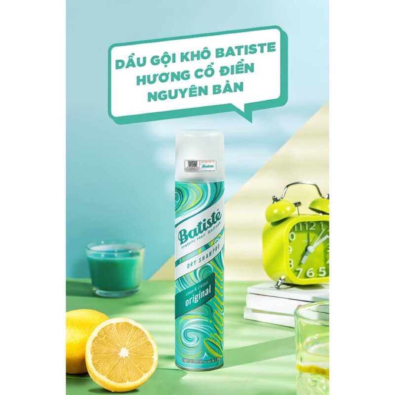 Dầu Gội Khô Batiste  Dry Shampoo