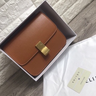 Túi Celine box khoá đồng