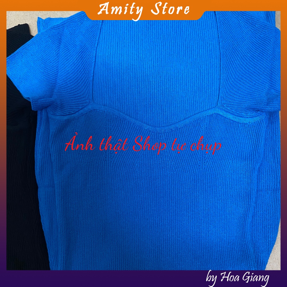 [Đầm body cổ vuông cúp ngực] Đầm len dệt kim ôm body gợi cảm hàng quảng châu | BigBuy360 - bigbuy360.vn