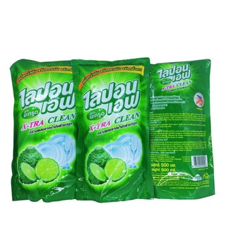 (3TUI NRC)- COMBO 3 TÚI RỬA CHÉN LIPON 550ML THÁI LAN HSD 2022