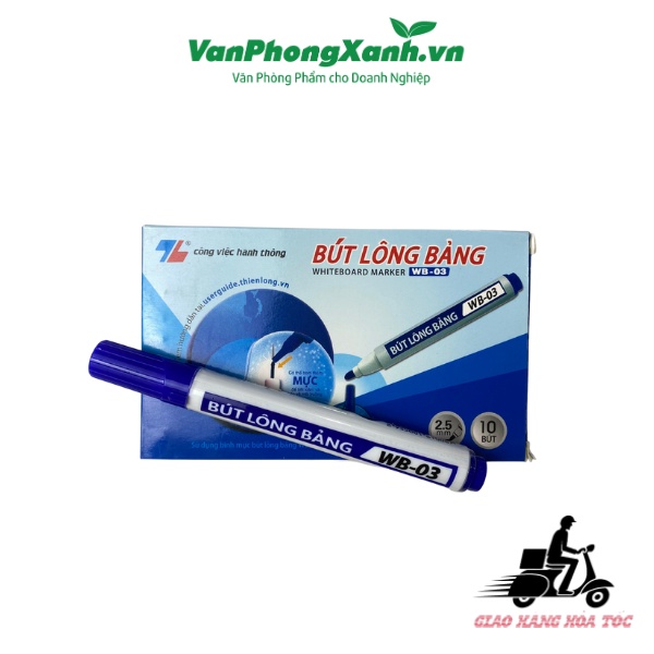 Bút lông dầu WB03 2.5mm - Xanh/Đỏ/Đen