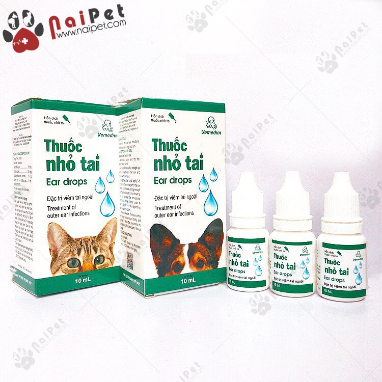 Nhỏ Tai Đặc Trị Viêm Tai Ngoài Do Nấm Vemedim 10ml