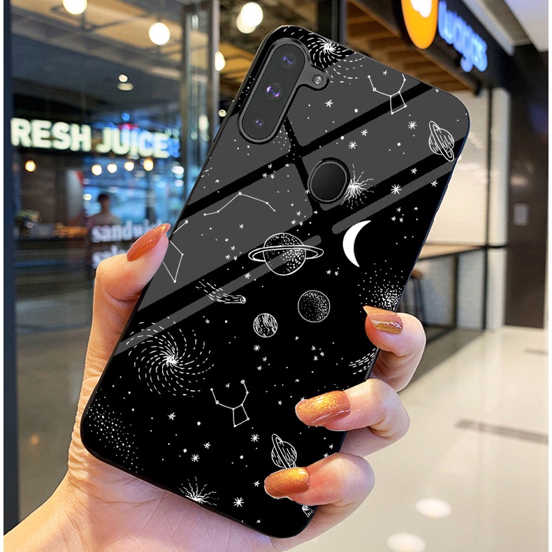 Ốp Lưng SAMSUNG GALAXY A11, M11 Ốp kính bóng cao cấp Phi Hành Gia