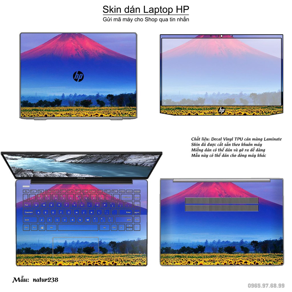 Skin dán Laptop HP in hình thiên nhiên nhiều mẫu 10 (inbox mã máy cho Shop)