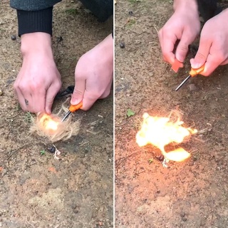 Dụng cụ đánh lửa, Que đá lửa sinh tồn SURVIVE, cắm trại, du lịch, đi phượt, dã ngoại