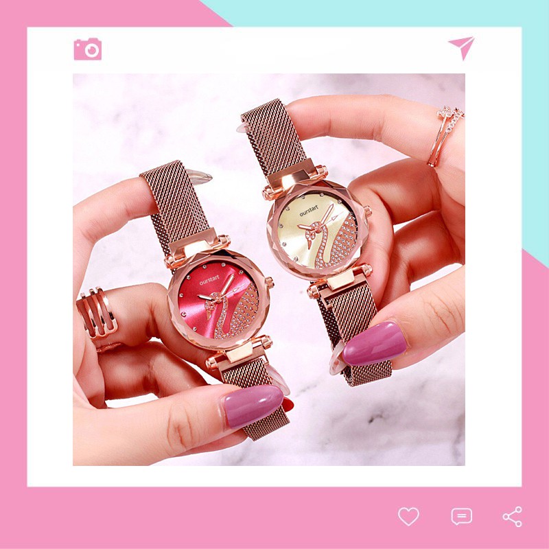 Đồng hồ nữ thời trang dây nam châm thiên nga lấp lánh siêu hot DH94