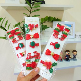 Kẹp giáng sinh cho bé 1 set 5 kẹp