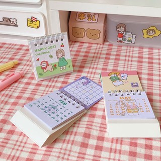 (Ảnh thật) Lịch mini bỏ túi năm 2021 cực xinh
