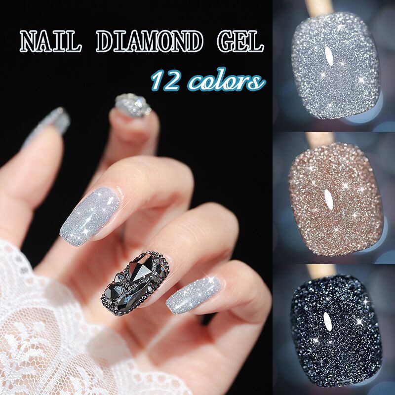 Lọ Gel Sơn Móng Tay 8Ml Lấp Lánh DIY