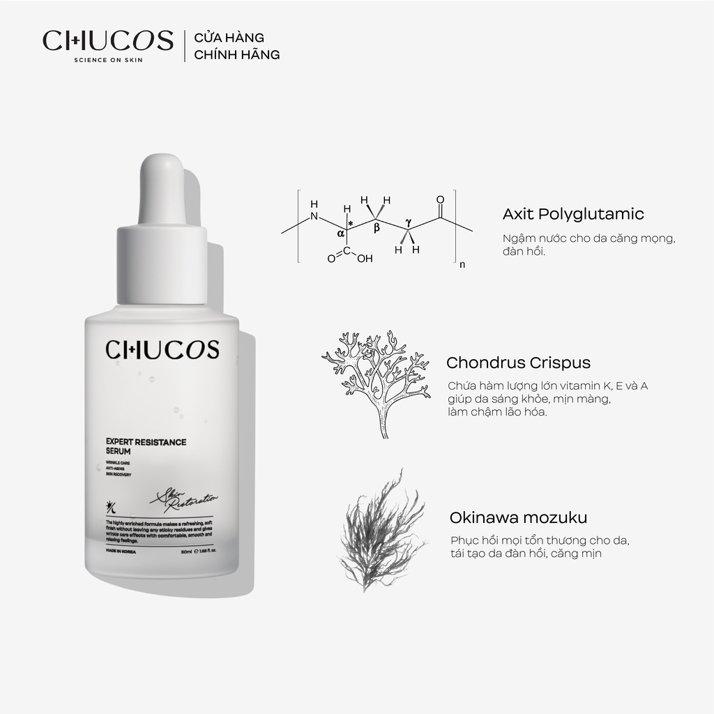 Tinh chất phục hồi da Chucos Expert Resistance Serum (50ml)