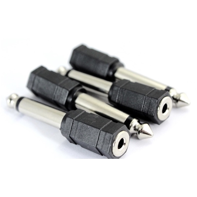 Jack chuyển 3.5 sang 6.5 mm chuyển tín hiệu âm than mono