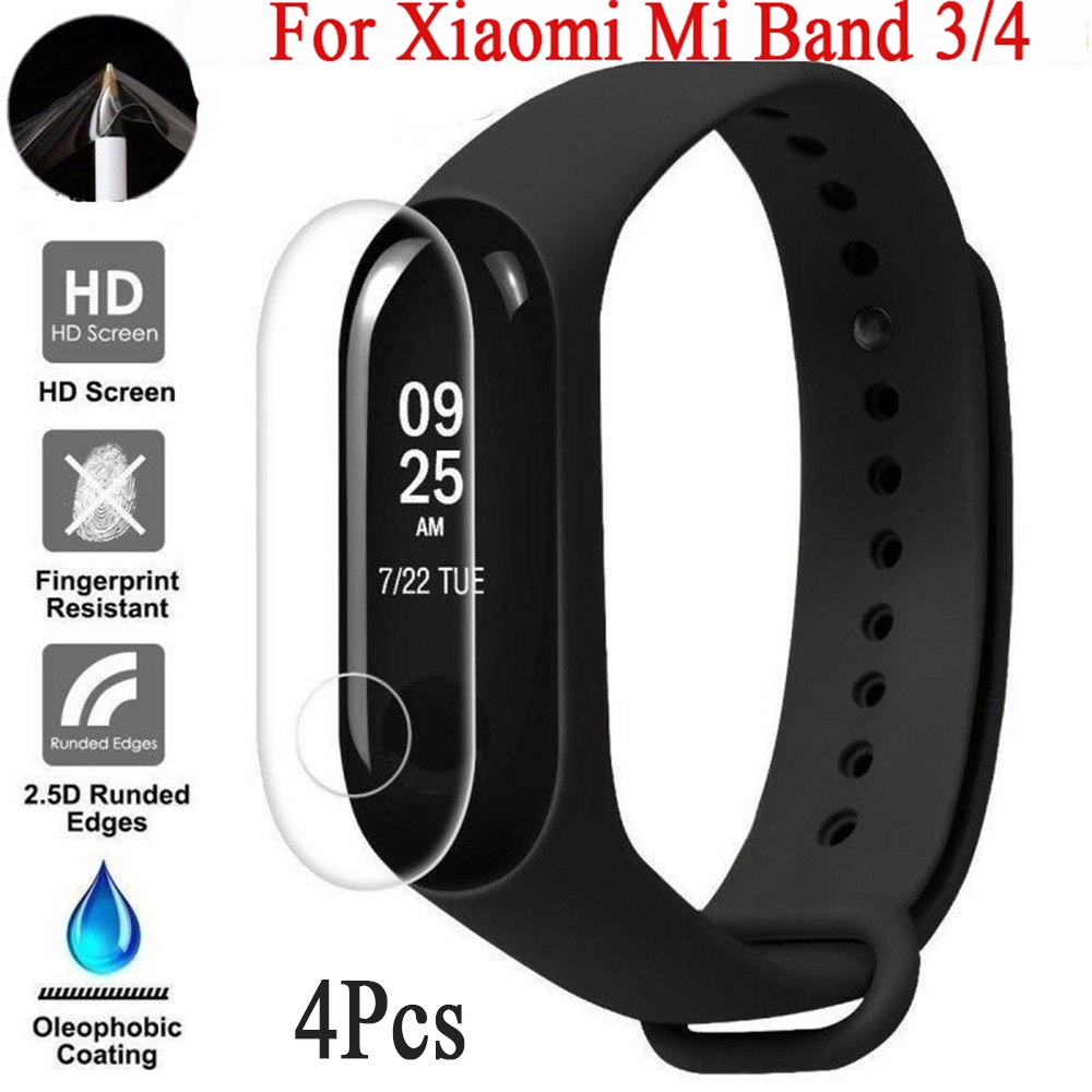 Miếng Dán Cường Lực Siêu Mỏng Cho Đồng Hồ Thông Minh Xiaomi Mi Band 3 / 4