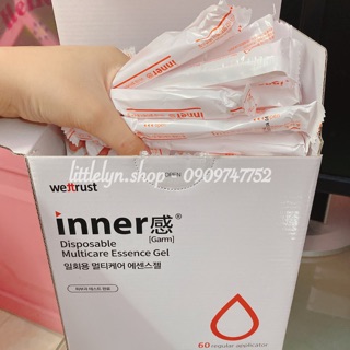 [ẢNH THẬT - 10 ỐNG] Dung dịch vệ sinh vùng kín đa năng Inner Gel Wettrust Hàn Quốc - Đũa Thần
