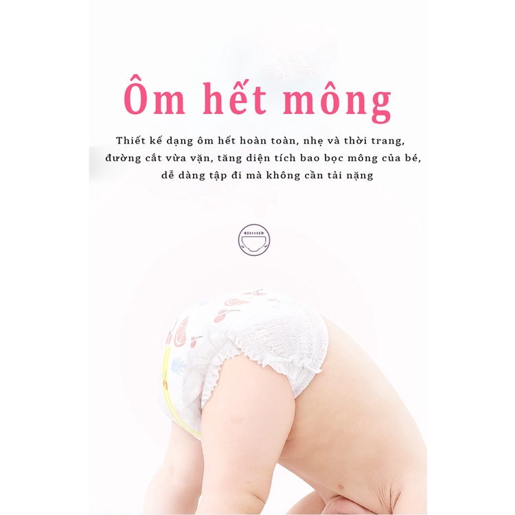 Tã quần Yiying Trái cây axit yếu tã L38/XL36/XXL34/XXXL32 tã bỉm quần dán sơ sinh tã em bé
