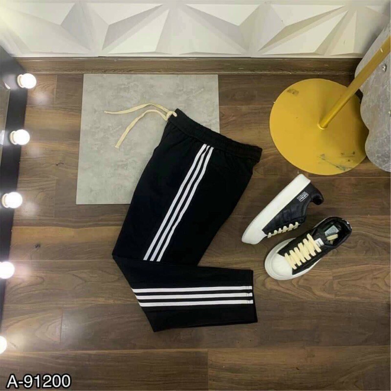 Quần Jogger Nam/ Quần Thể Thao Nam Dáng Dài 1 Sọc, 2 Sọc, 3 Sọc Full Size Màu Đen | BigBuy360 - bigbuy360.vn