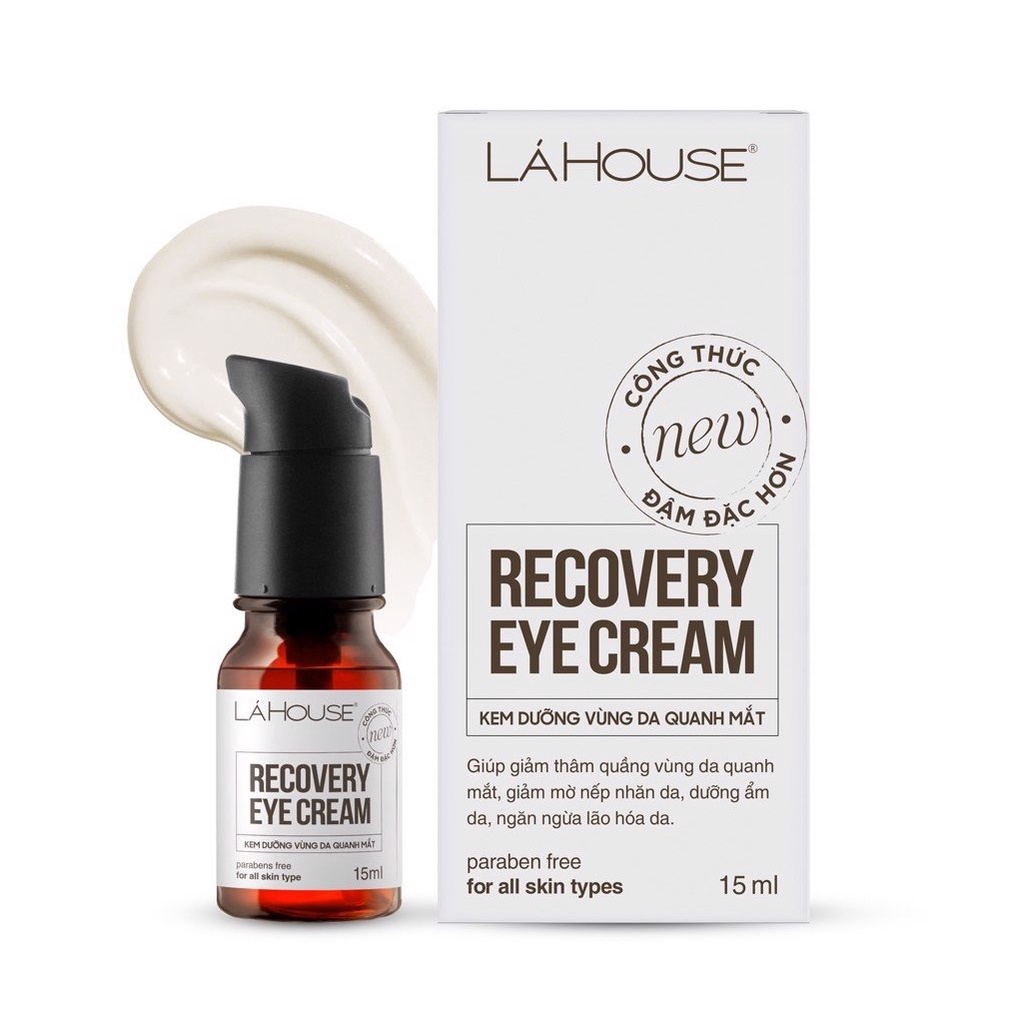 Kem dưỡng vùng da quanh mắt Lá House Recovery Eye Cream 15ml