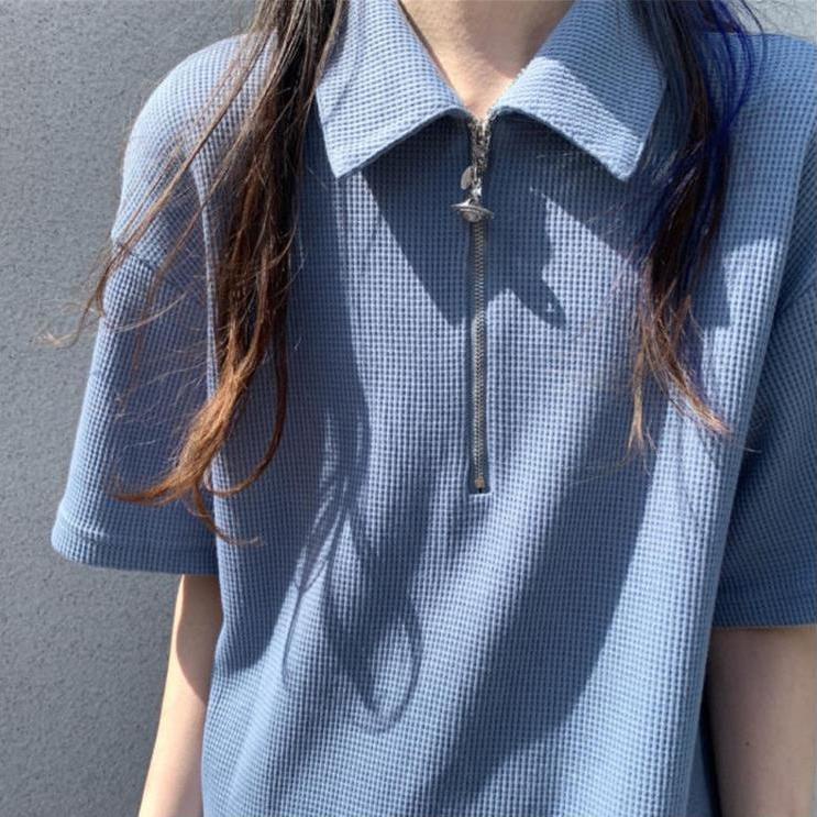 [Spot] Chân Váy Chữ A Dáng Rộng Dài Qua Gối Viền Xếp Nếp Màu Xanh Bạc Hà Đơn Giản Phong Cách Hàn Quốc Thời Trang