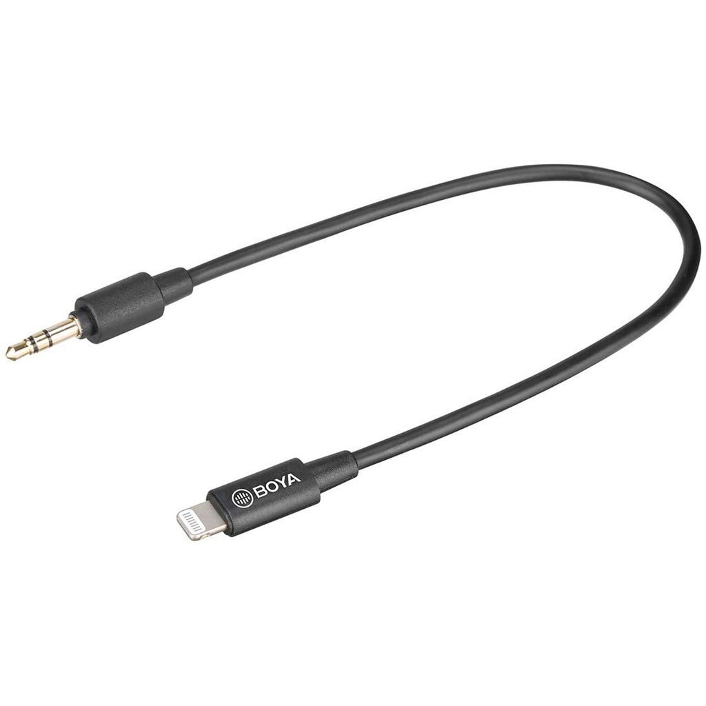 BY-M2D - Micro Thu Âm Cài Áo,Thu Cùng Lúc 2 Người Cổng Lightning Cho Điện Thoại IOS - Hàng Chính Hãng