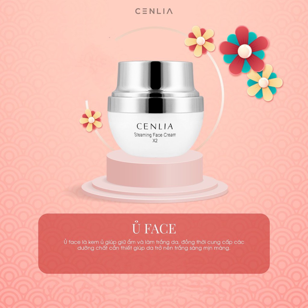 Kem ủ Trắng Face Cenlia Steaming face Cream x2