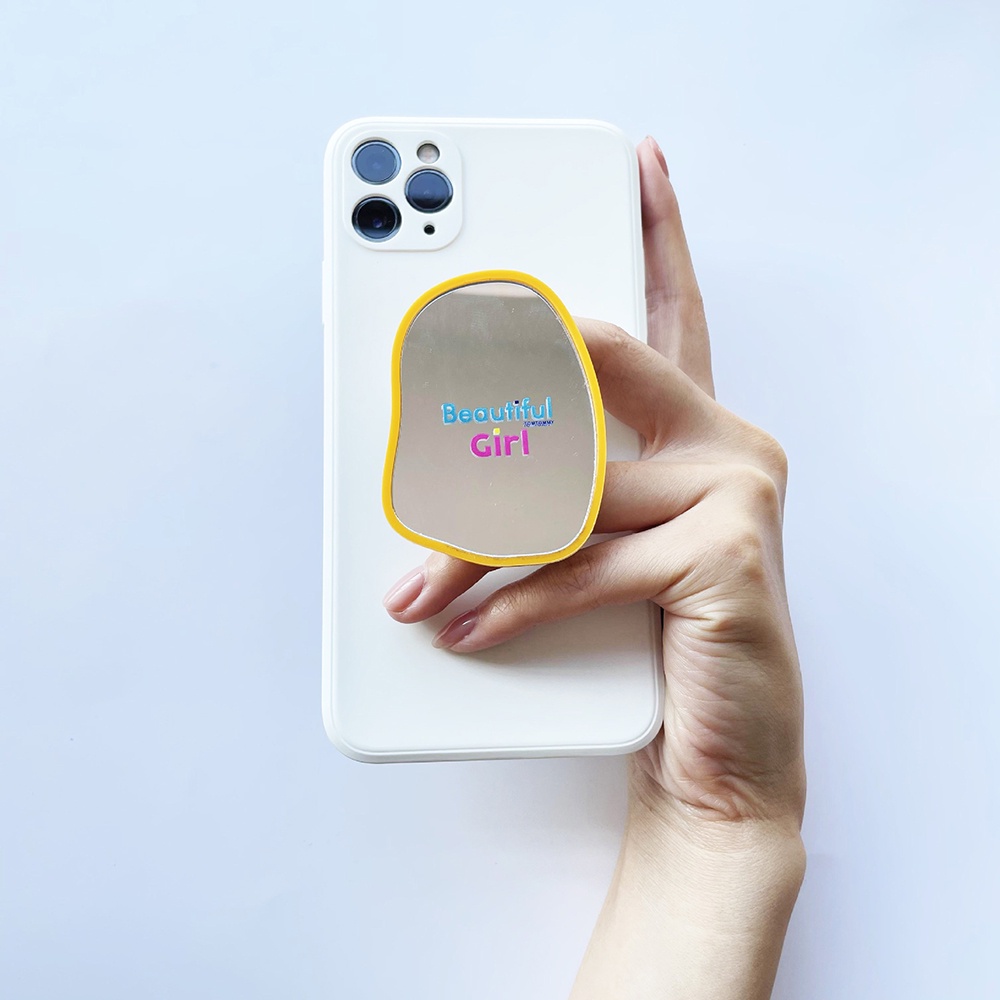 Giá Đỡ Điện Thoại Hình Học Có Thể Gập Lại Kèm Gương Trang Điểm Tiện Dụng