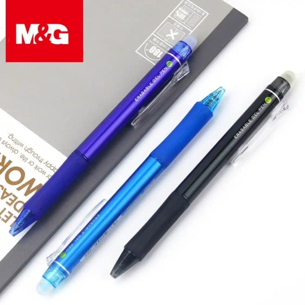 Bút gel nước xoá được M&G AKPH3201 ngòi 0.5mm /  Bút 3201 có ruột 7712 / 7701 thay thế