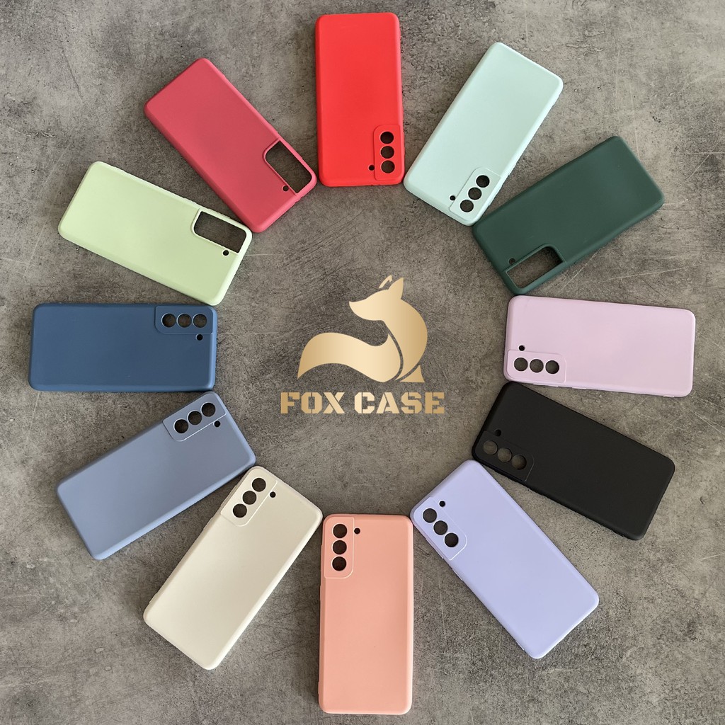 Ốp chống bẩn S21, S21 Plus, S21 Ultra silicon chống va đập, chống bám vân tay - Fox Case
