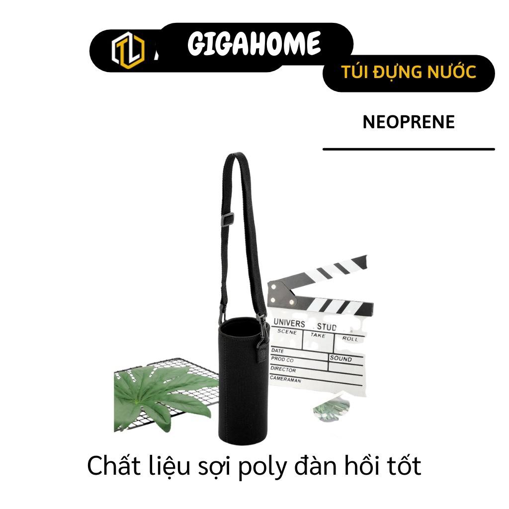 Túi đựng bình nước  GIÁ VỐN] Túi vải dùng đựng bình nước tiện lợi có dây đeo thích hợp khi đi du lịch, đi phượt 7377