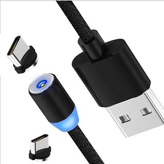CÁP SẠC NAM CHÂM BỌC DÙ 3 ĐẦU (LIGHTNING, MICRO, TYPE-C)