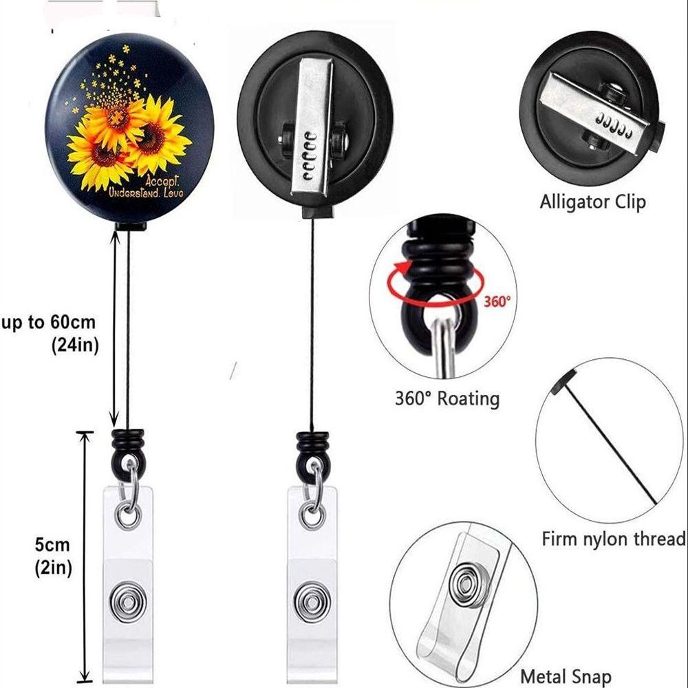 Giá Đỡ Gắn Thẻ Tên Siêu Nhẹ Có Thể Thu Gọn Xoay 360 Độ Tiện Dụng Cho Bác Sĩ