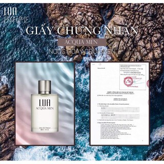 {{{ Giảm cực sốc }}}  Nước hoa Lua Acqua men 50ml SIÊU HOT 2020