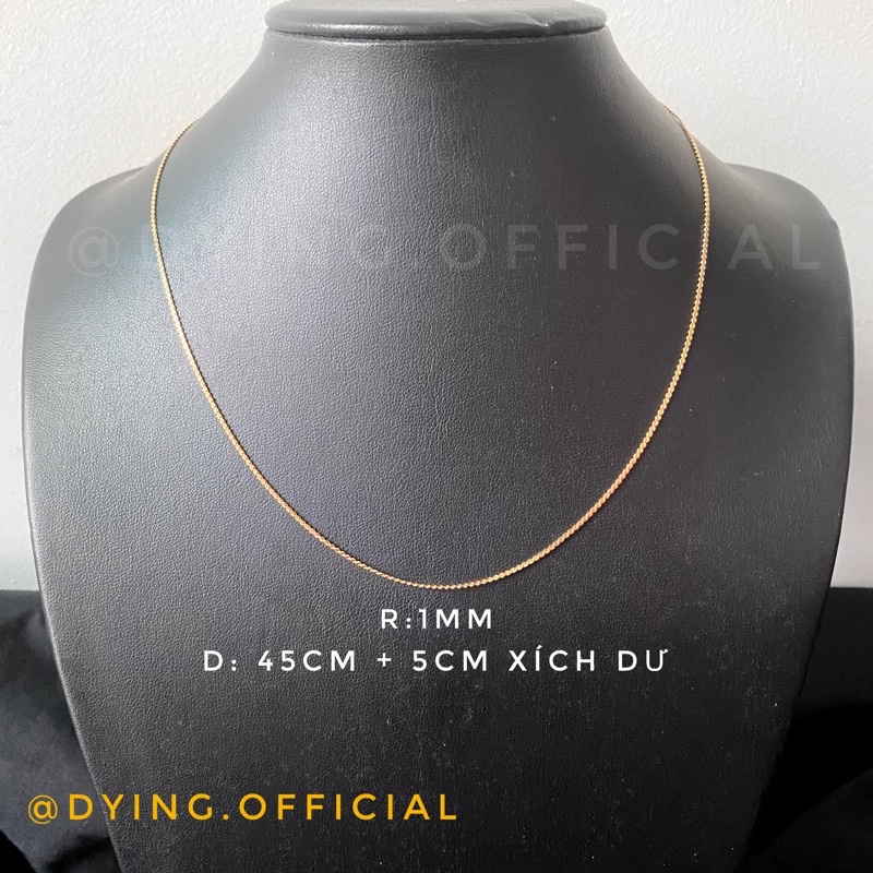 Dây Chuyền Mảnh 1MM - Thép Titan KHÔNG RỈ