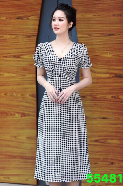 🍒Đầm kate caro