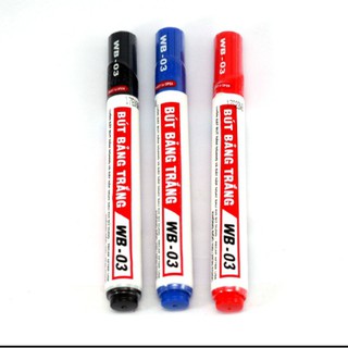 COMBO 10 BÚT VIẾT BẢNG WB 03 XANH ĐỎ ĐEN