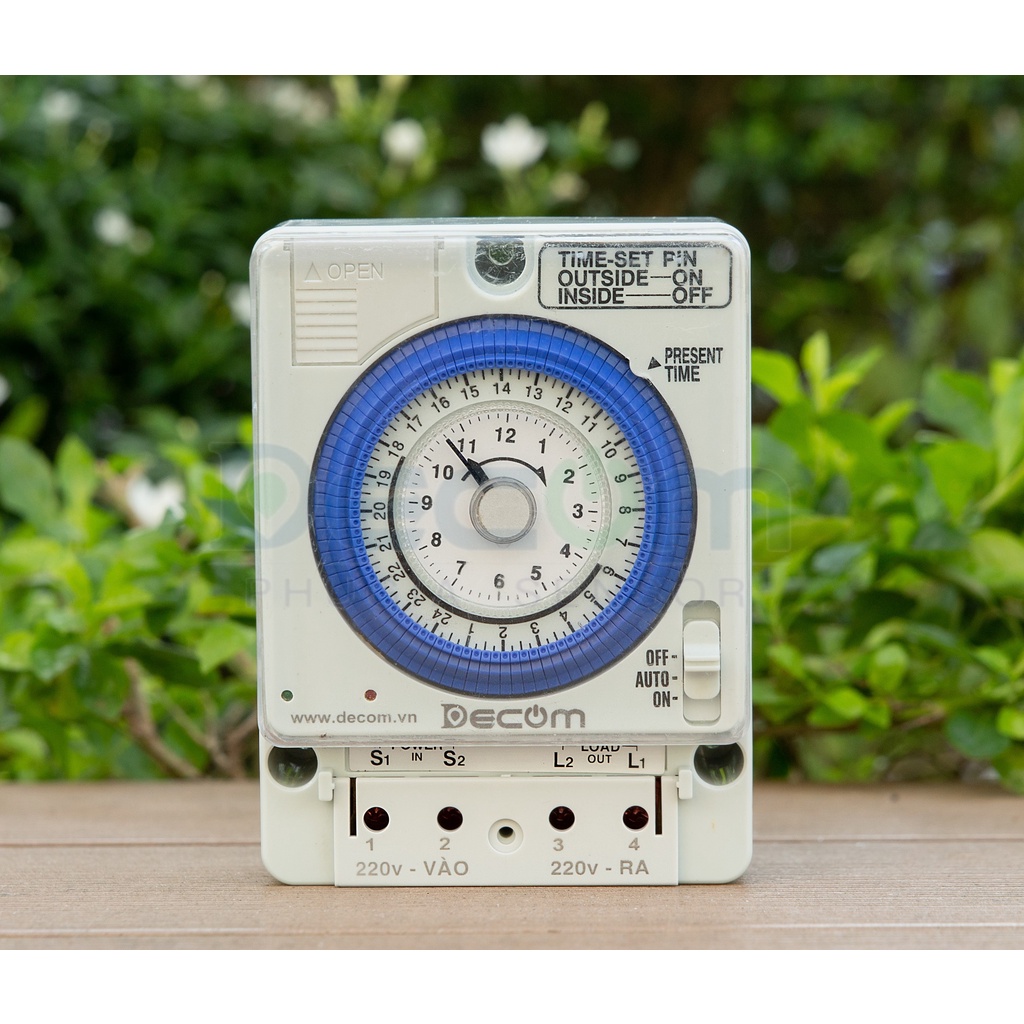 Timer hẹn giờ cơ dùng cho các thiết bị điện dân dụng công suất 500w có pin dự phòng hàng siêu tốt siêu bền TB35