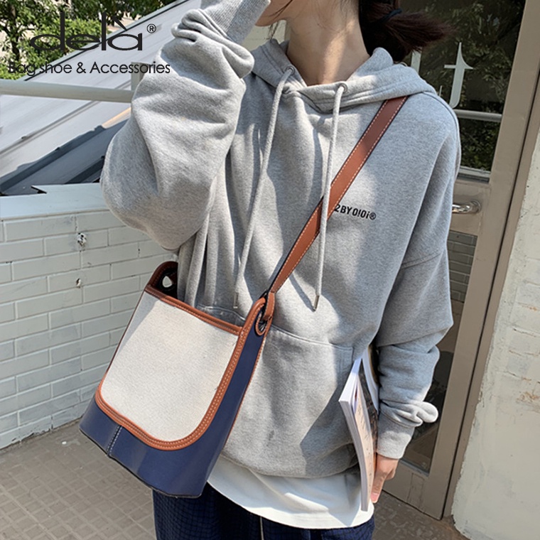 Dela Túi Xách Sức Chứa Lớn Mẫu Mới Thời Trang Thu Đông Cho Nữ